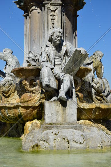 Германия - Город Вюрцбург, памятник 