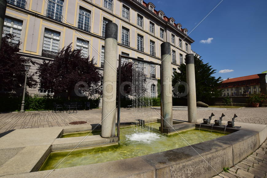 Германия - город Ансбах под Нюрнбергом. Памятник архитектуры 