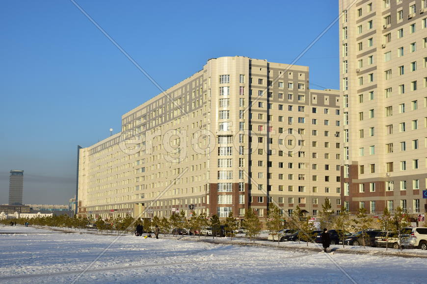 Астана, многоэтажные жилые дома 