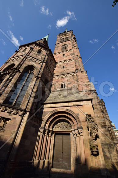 Германия - город Нюрнберг. Фасад исторического здания 