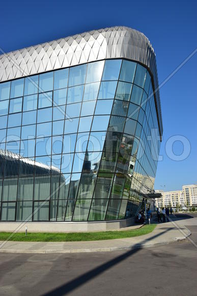 Астана - городская архитектура. Современные многоэтажные здания. Казахстан 