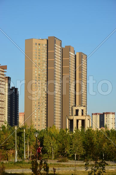 Астана. Городская архитектура. Современные высотные здания 