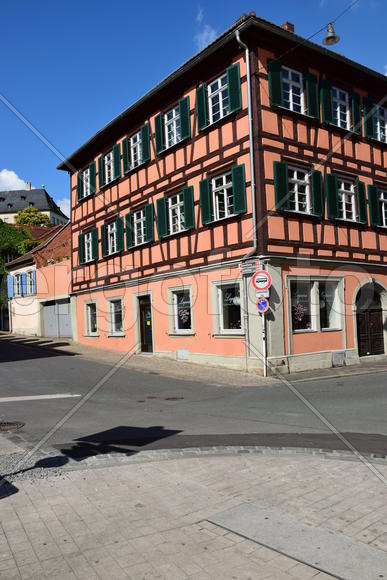Германия - город Бамберг. Жилые дома 