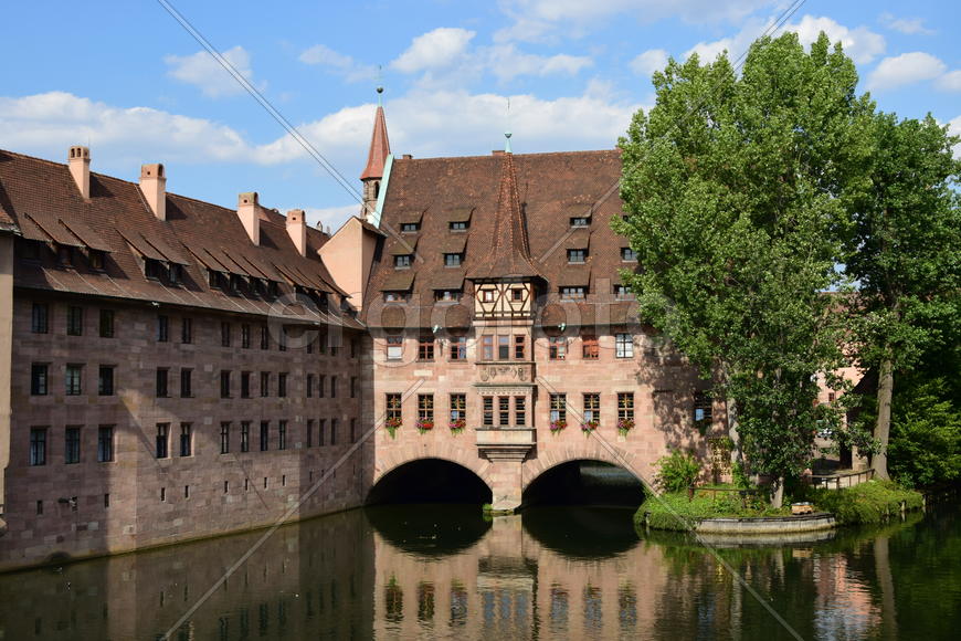 Германия - город Нюрнберг. Памятник архитектуры 