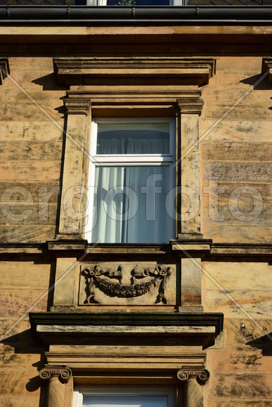 Германия - город Бамберг. Фасад здания 