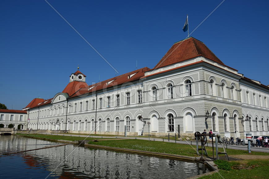 Германия, Мюнхен, панорама на замок Нимфенбург 