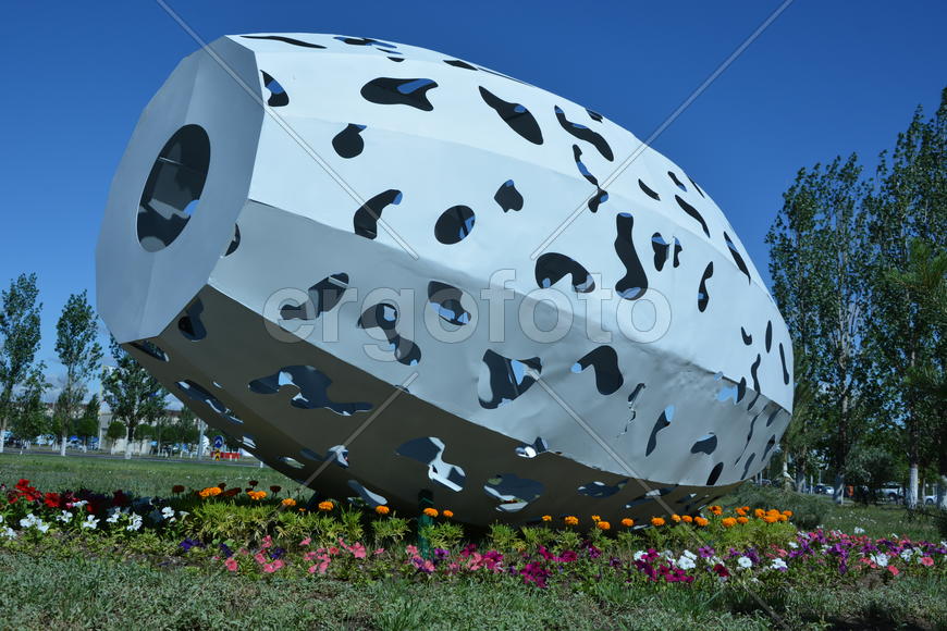 Астана - уличная скульптура. Достопримечательности Казахстана. 