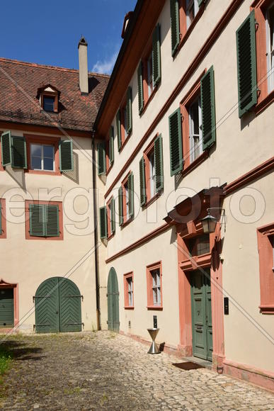 Германия - город Бамберг.Старинные жилые дома в немецком стиле 