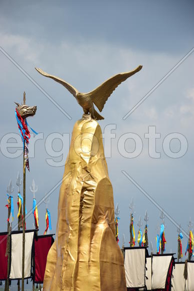 Выставка ремесленников на праздновании дня города в Астане. Казахстан 