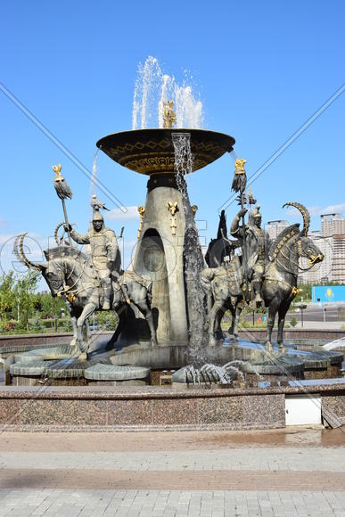 Астана - уличная скульптура. Достопримечательности Казахстана. 