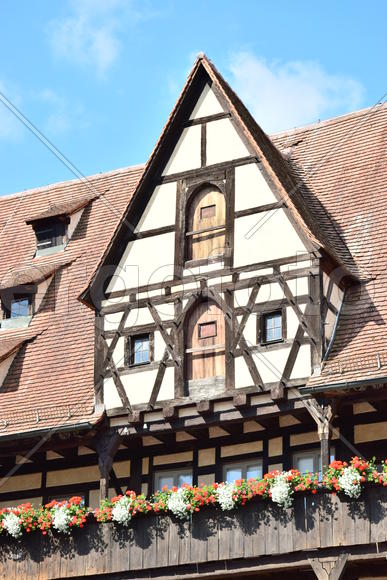 Германия - город Бамберг. Жилые дома 