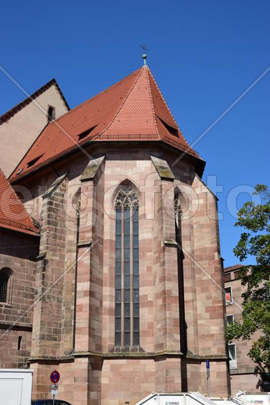 Германия - город Нюрнберг. Фасад старинного здания 