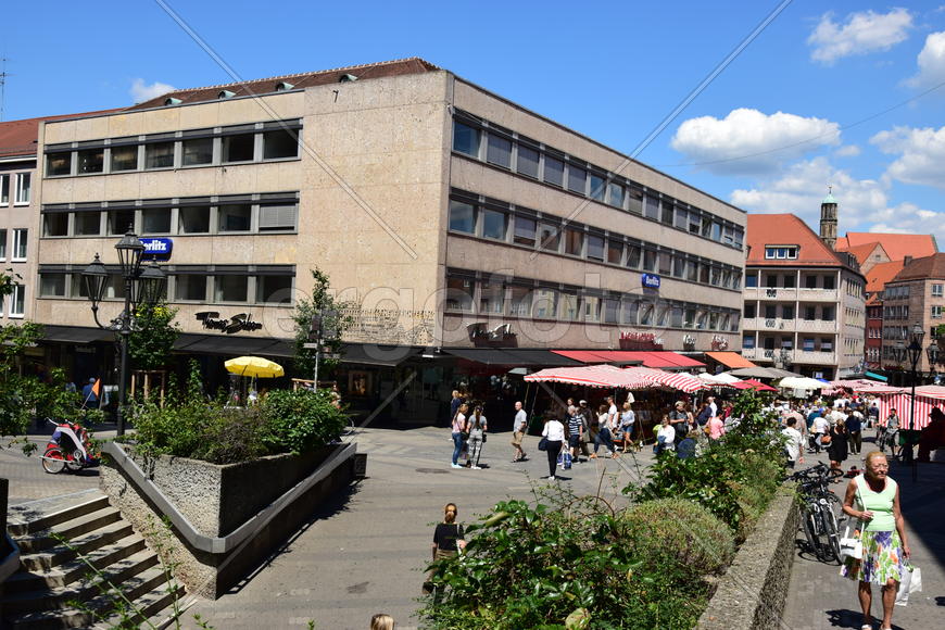 Германия - город Нюрнберг. Архитектура города 