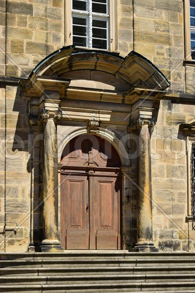 Германия - город Бамберг. Фасад здания 