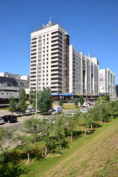 Астана - многоэтажные современные здания. Казахстан 