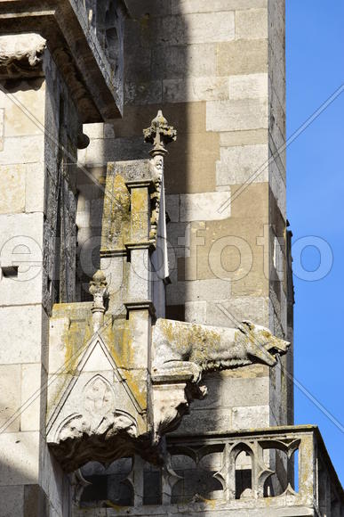 Германия - город Регенсбург. Фасад старинного здания 
