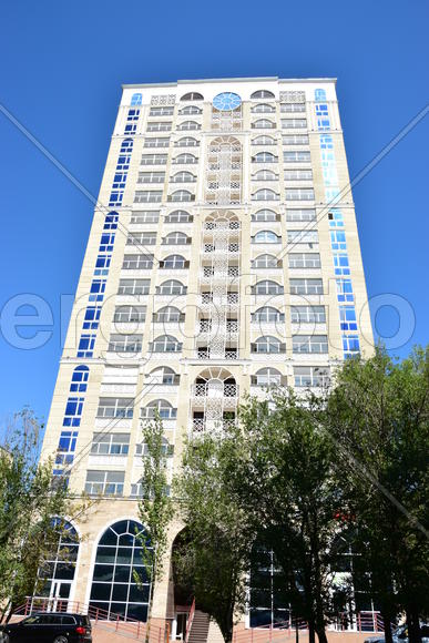 Астана - многоэтажные современные здания. Казахстан 