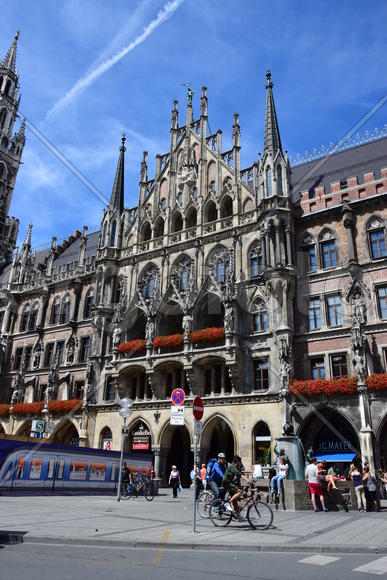 Германия. Мюнхен. Фасад старинного здания 