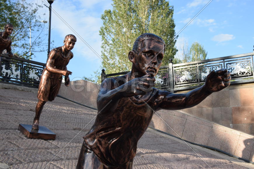 Астана - уличная скульптура. Достопримечательности Казахстана. 