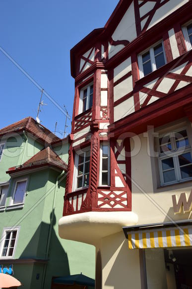 Германия - город Ансбах под Нюрнбергом. Памятник архитектуры 