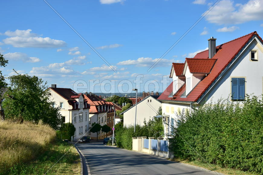 Германия - город Бамберг. Жилые дома 