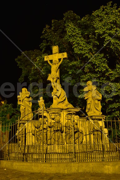 Германия - город Бамберг. Ночной город 