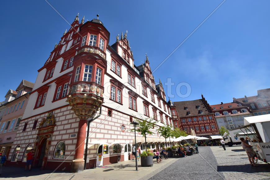 Германия, город Кобург -  памятник архитектуры 