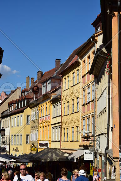 Германия - город Бамберг. Жилые дома 