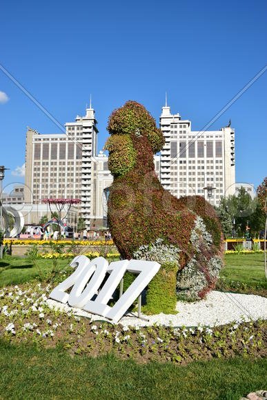Астана - уличная скульптура. Достопримечательности Казахстана. 