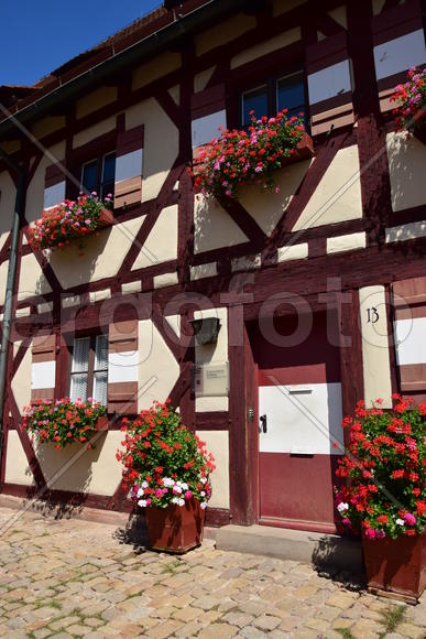 Германия, Нюрнберг - Имперская крепость, старинные жилые дома 