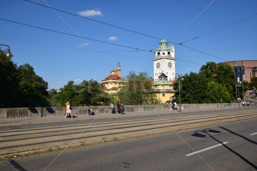 Германия. Мюнхен. Улицы города 