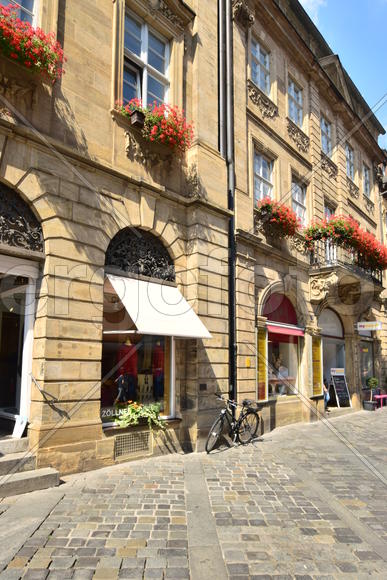 Германия - город Бамберг. Фасад здания 