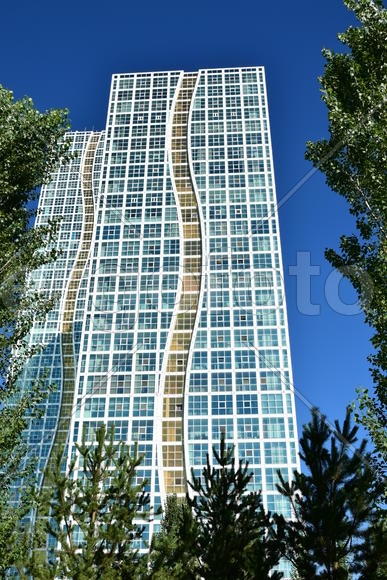 Астана - многоэтажные жилые дома. Архитектура Казахстана 