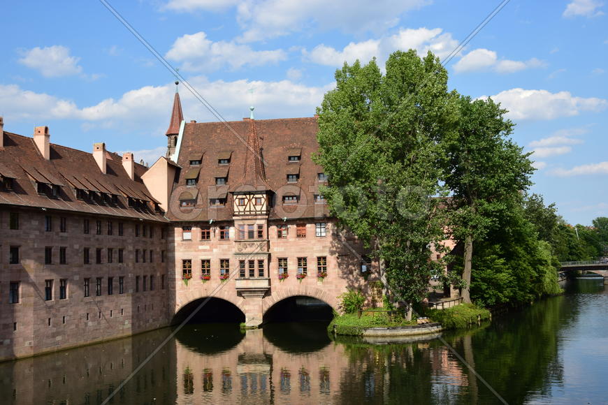 Германия - город Нюрнберг. Памятник архитектуры 