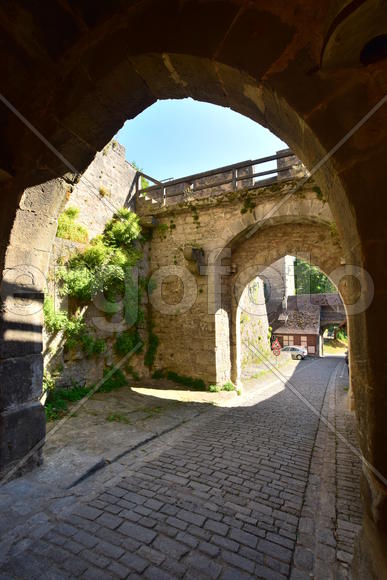 Исторический город Ротенбург в Баварии. 