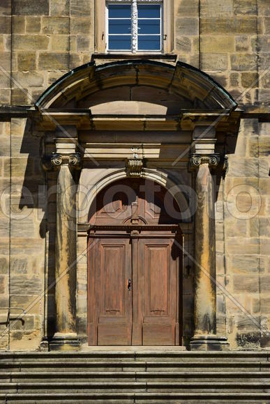 Германия - город Бамберг. Фасад здания 