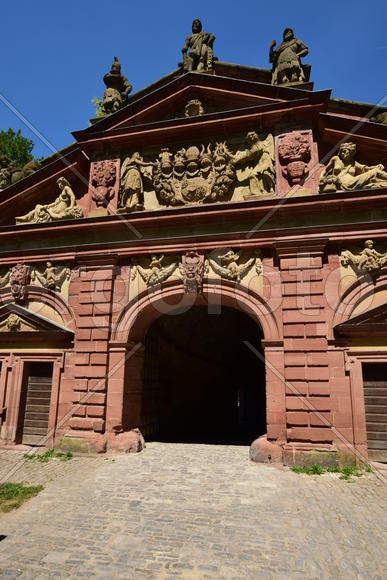 Германия - Город Вюрцбург, Ворота  замке Мариенберг 