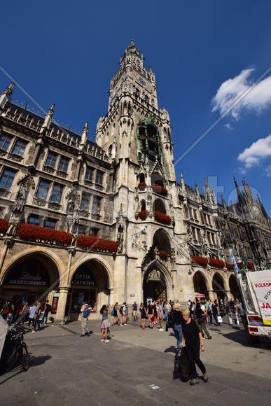 Германия. Мюнхен. Фасад старинного здания 