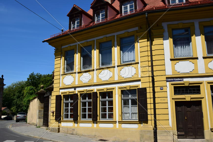 Германия - город Бамберг. Жилые дома 