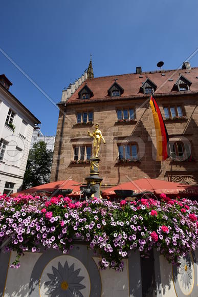 Германия - город Ансбах под Нюрнбергом. Памятник архитектуры 