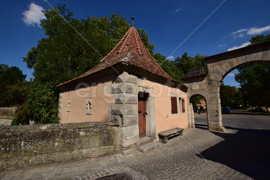 Исторический город Ротенбург в Баварии.