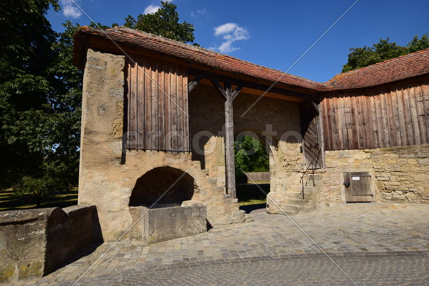 Исторический город Ротенбург в Баварии.