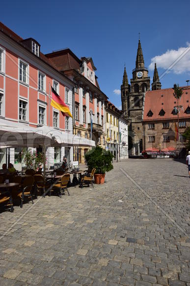 Германия - город Ансбах под Нюрнбергом. Памятник архитектуры 
