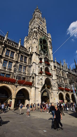 Германия. Мюнхен. Фасад старинного здания 