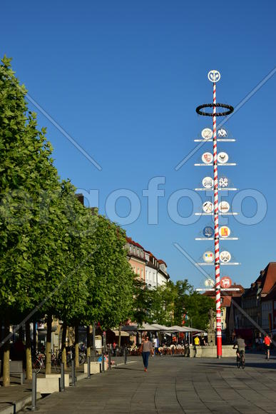 Германия - город Байройт, указательный знак 