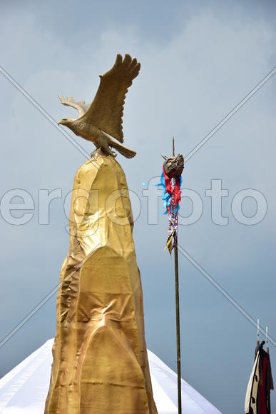 Выставка ремесленников на праздновании дня города в Астане. Казахстан 