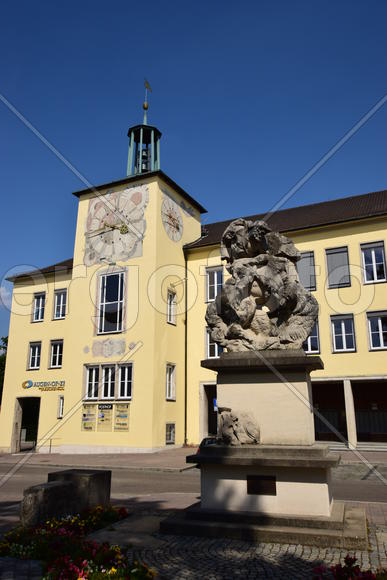 Германия - город Ансбах под Нюрнбергом. Памятник архитектуры 