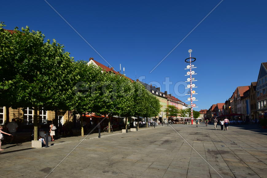 Германия - город Байройт, улицы города 