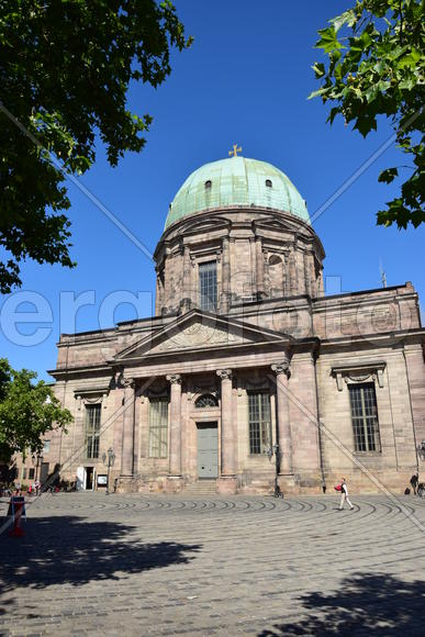 Германия - город Нюрнберг. Фасад старинного здания 