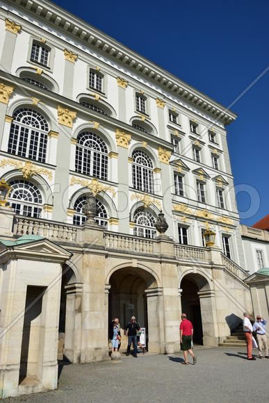 Германия, Мюнхен, замок Нимфенбург. Фасад здания 